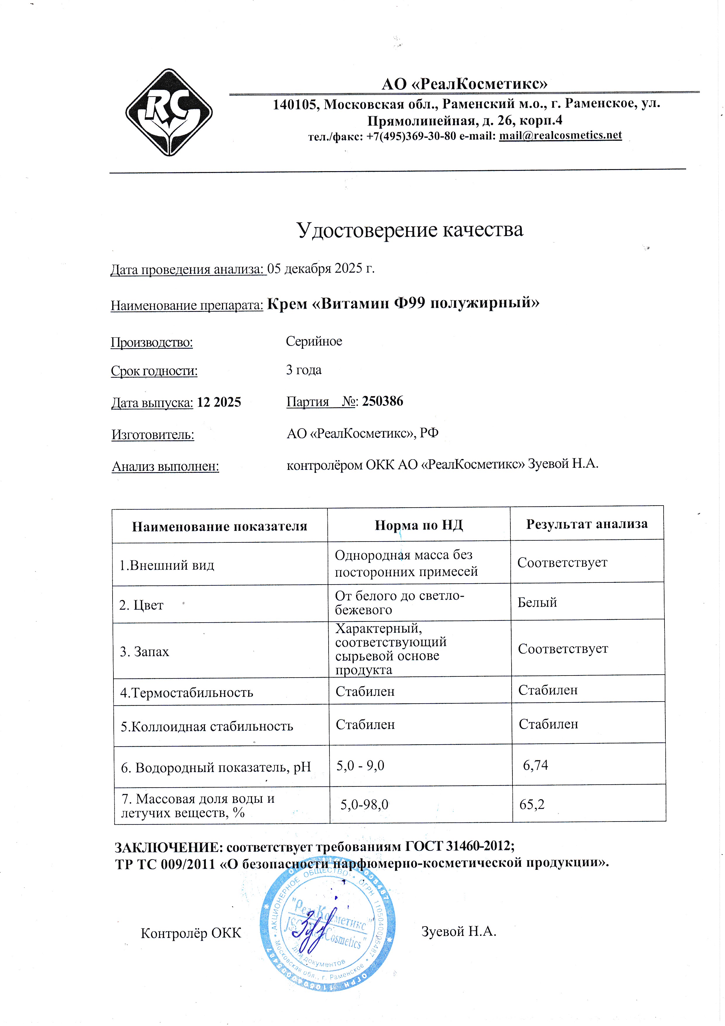 Паспорт №122025